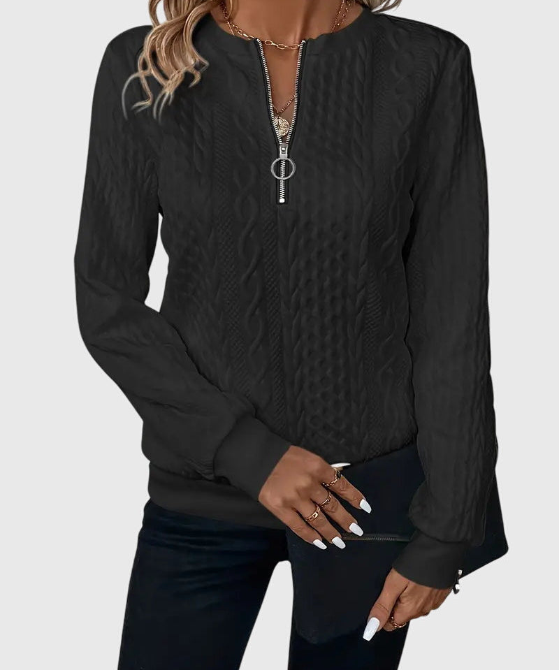 Nora™ | Svetřík s zipem