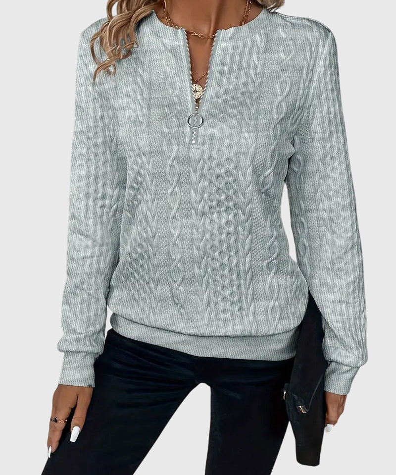 Nora™ | Svetřík s zipem