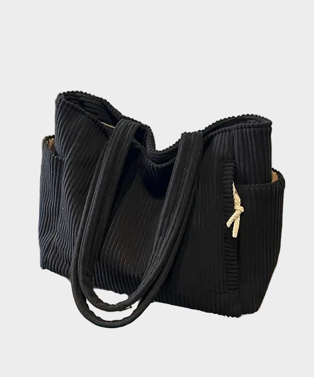 Pletená Taška Přes Rameno s Detailním Šňůrkovým Vzorem a Moderním Nádechem