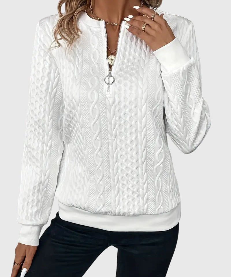 Nora™ | Svetřík s zipem