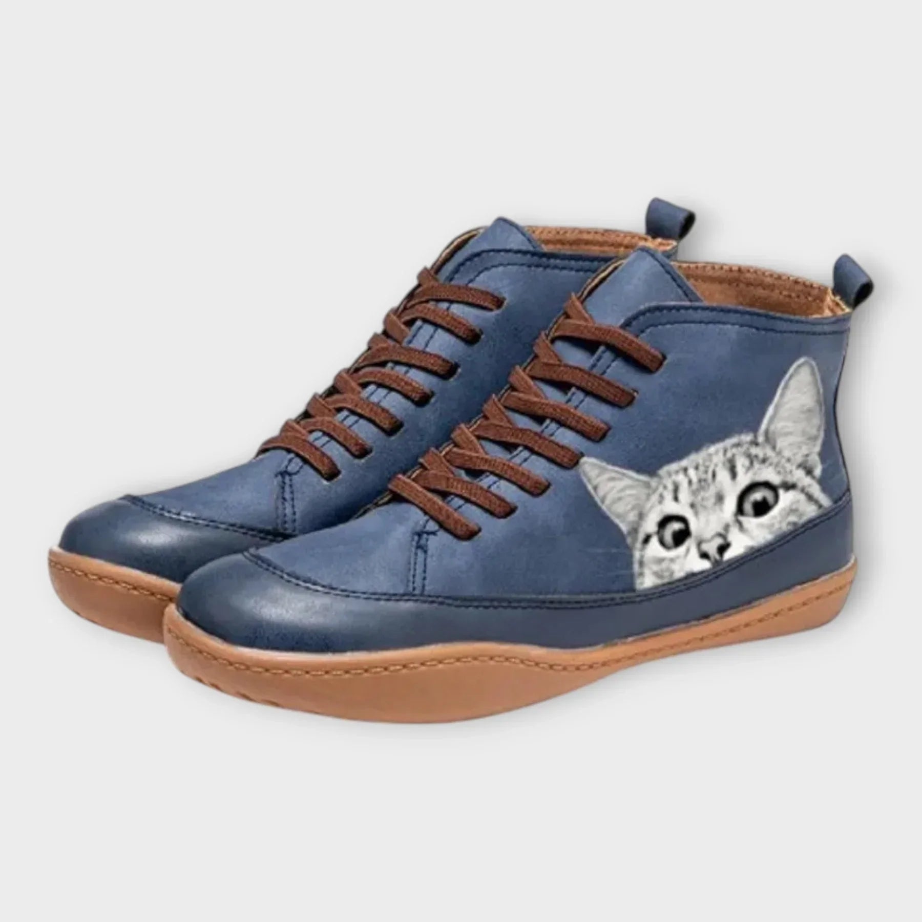 Ema™ | Kožené boty pro milovníky koček