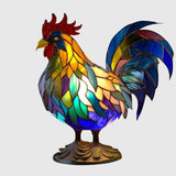 Skleněná lampa ve tvaru kohouta