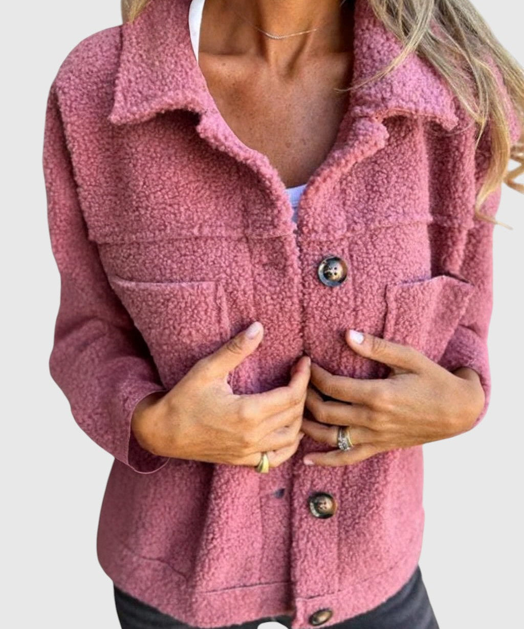 Nora – Teddy bunda na knoflíky