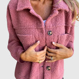 Nora – Teddy bunda na knoflíky