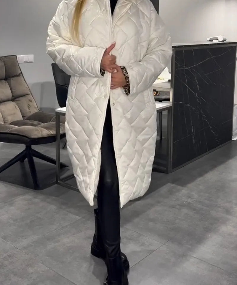 Eliška – Oboustranný kabát s leopardím podšívkou