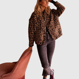 Charlene - Podzimní kabát z kožešiny pro ženy