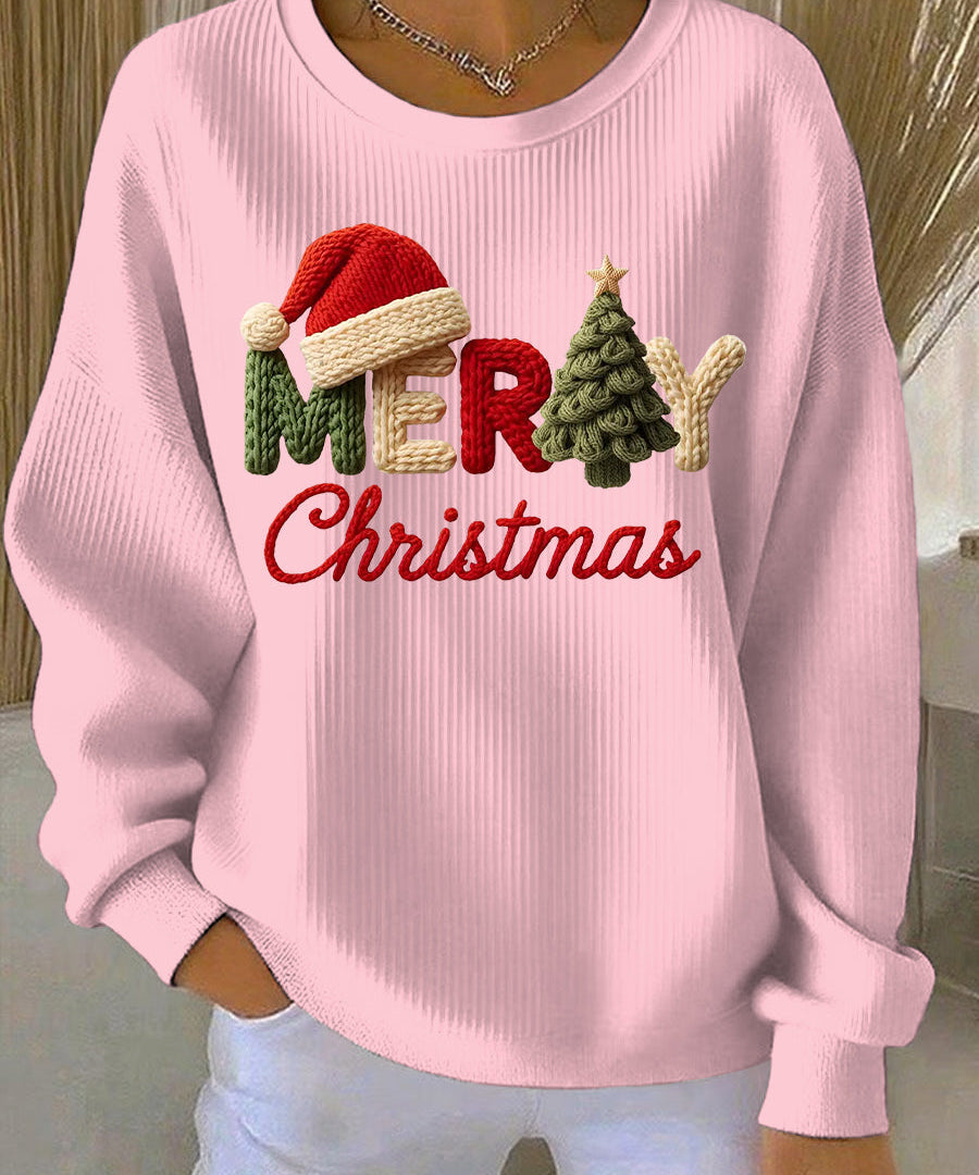 Dámský Vánoční Print Casual Mikina