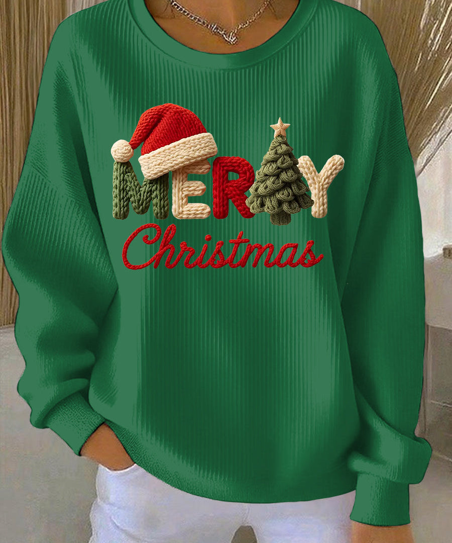 Dámský Vánoční Print Casual Mikina