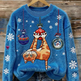 Dámská Jule Kat Flanelová Mikina s Kapucí